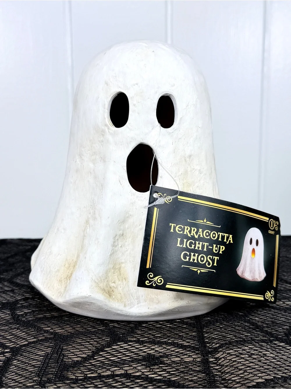 NEW Target Bullseye Playground Halloween Light Up Terracotta Ghost